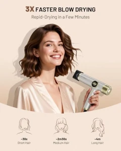 Фен для путешествий с двойным напряжением и магнитным диффузором, HITTIONA