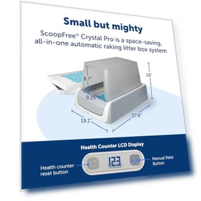 Автоматический самоочищающийся лоток для кошек с датчиком движения и счетчиком здоровья — Системы приучения к туалету, PetSafe