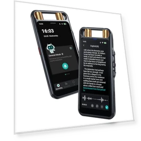 Цифровой диктофон с ИИ, транскрипцией, переводом и сенсорным экраном — Программное обеспечение Dragon и ScanSoft от Nuance, Rpbznr