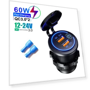 2-портовое USB зарядное устройство для автомобиля — Автомобильные зарядные устройства, World Auto Parts