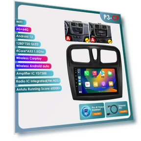 Автомобильное радио с Android 13 и CarPlay — Автомобильные навигаторы, Hizpo