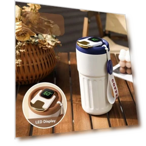 Кружка со светодиодной подсветкой и умным дисплеем температуры — Подогреватели напитков