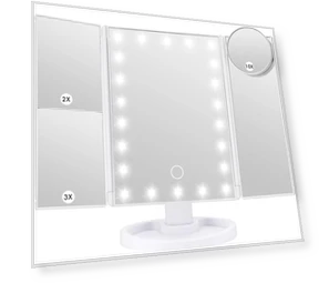 Светодиодное зеркало для макияжа с сенсорным управлением — Компактные и дорожные, Intelligent Living Hall