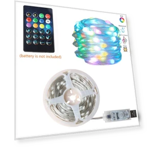 Светодиодные гирлянды RGB — Световые украшения, Kongdii