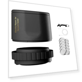 Вакуумный упаковщик для банок с широким горлышком — Пакеты для вакуумной упаковки, Wrigleys