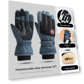 Зимние перчатки для катания на лыжах и велосипеде с сенсорным экраном — Перчатки, Luna Living