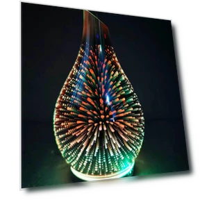 Стеклянная сенсорная ароматерапевтическая лампа с затемнением и воскотопка с ночником — Ароматизаторы для дома, Polaris star