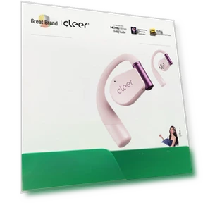 Умные наушники с открытым ухом и крючком для спорта — Внутриканальные наушники, Cleer