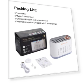 Увлажнитель воздуха с датчиком звука, аромадиффузор и светодиодной подсветкой — Увлажнители воздуха, Artesano Home