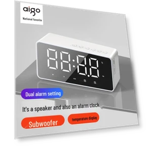 Bluetooth-колонка со смарт-часами — Будильники и часы, Aigo
