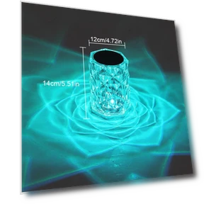 Кристальный ночник с проекцией розы — Ночники, Changqing