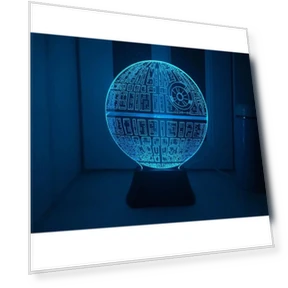 Светодиодный ночник Звезда Смерти 3D с сенсорным управлением — Ночники, LumenLoom