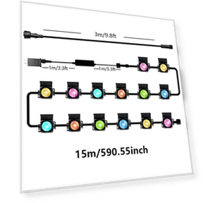 Уличные светодиодные карнизные фонари RGB — Гирлянды для дома, Build My Home