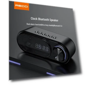 Портативная колонка с часами — Портативные музыкальные системы, Recci