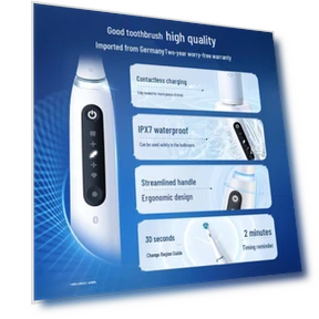 Умная электрическая зубная щетка для взрослых — Ультразвуковые, Oral-B