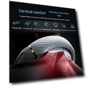 Умный массажер для шеи с подогревом и импульсным воздействием — Средства для реабилитации и терапии, SKG