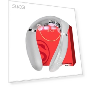 Умный массажер для шеи с подогревом и красным светом — Греющие пластыри и обертывания, SKG