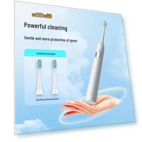 Умная звуковая электрическая зубная щетка — Сменные насадки для зубных щеток, WOPOW