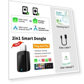 Беспроводной адаптер Carplay и Android Auto 2 в 1 — Автомагнитолы, The Cozy Nook