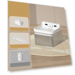 Автоматическая поилка для кошек с тройной фильтрацией — Кормление и поилки, gaodaidecoe