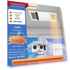 Умный потолочный обогреватель и вытяжной вентилятор 5-в-1 со светильником для ванной комнаты — Комплекты освещения для потолочных вентиляторов, Pickerr