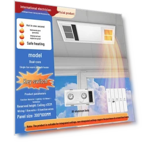 Умный потолочный обогреватель и вытяжной вентилятор 5-в-1 со светильником для ванной комнаты — Комплекты освещения для потолочных вентиляторов, Pickerr