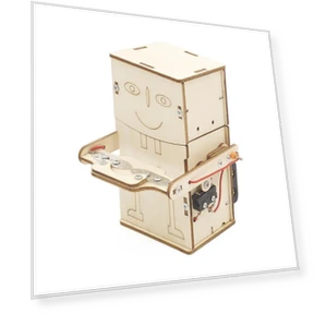 Робот, поедающий монеты, из дерева, настраиваемый набор для научных экспериментов и изобретений — Конструкторы, StrideWear