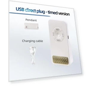 Встроенный датчик, портативный очиститель воздуха для домашнего использования с таймером — Угольные очистители, Inteflooring