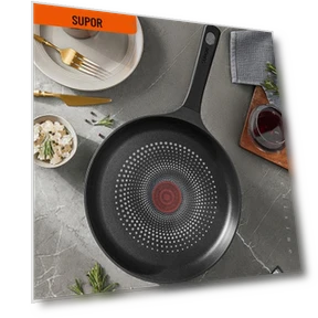 Умная антипригарная сковорода с красной точкой — , Supor