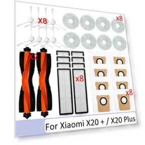 Аксессуары для робота-пылесоса: боковая щетка, ткань для швабры, мешок для пыли, фильтр — Запчасти и аксессуары для пылесосов, Xiaomi