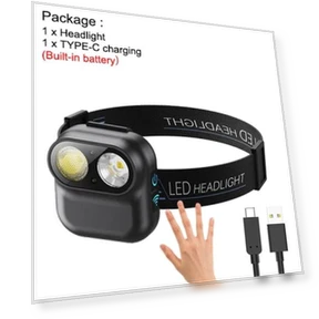 Умный светодиодный налобный фонарь — Головные фонари, YH FlashLight