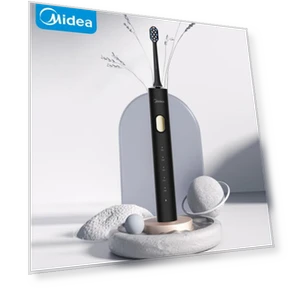 Умная электрическая зубная щетка с ультразвуковой технологией — Звуковые зубные щетки, Midea