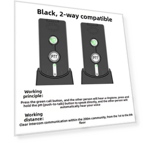 Умная беспроводная голосовая дверная звонок с двусторонней связью для использования внутри и снаружи помещений,... — Комплекты, Bloom Habitat