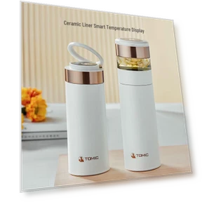 Умная изолированная кружка для заваривания чая из нержавеющей стали — Подогреватели напитков, Temica