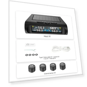 Монитор давления в шинах с 4 внешними датчиками и цифровым ЖК-дисплеем — Датчики давления в шинах, Vinde Home