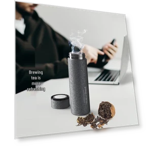 Титановая антибактериальная термокружка с умным подогревом — Подогреватели напитков, Paul Frank