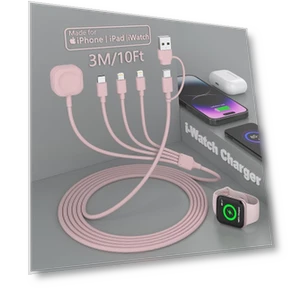 Универсальный кабель для быстрой зарядки с 6 разъёмами — Зарядные устройства