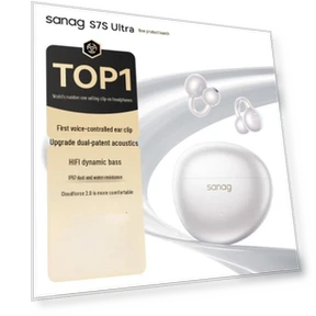 Ультра наушники-клипсы для спорта с AI-переводом — Внутриканальные наушники, SANAG