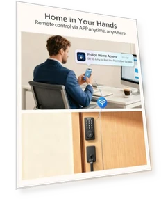 Умный дверной замок с Wi-Fi и ручкой — Электромагнитные замки, Philips
