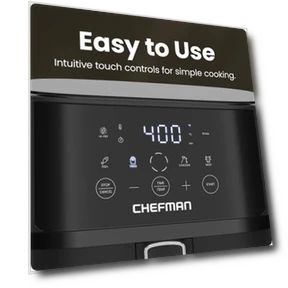 Компактная фритюрница с сенсорным управлением — Фритюрницы с горячим воздухом, Chefman