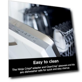 Стеклянная фритюрница с функцией 4-в-1 — Фритюрницы с горячим воздухом, Ninja