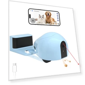 Робот-камера для питомцев с раздатчиком лакомств и лазерной игрушкой — Камеры и мониторы, pumpkii