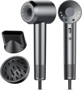 Фен профессиональный ионный с диффузором, aowoka