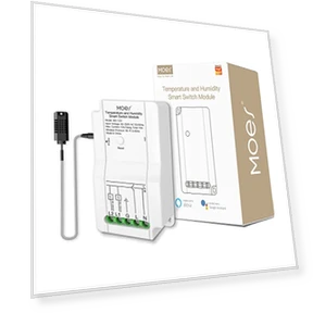 Модуль датчика температуры и влажности с Wi-Fi и двойным реле — Комнатные термометры, MOES