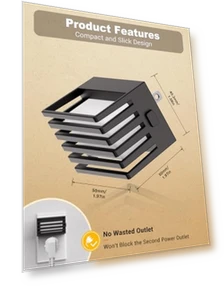 Ночной светильник со светодиодной подсветкой и датчиком сумерек — Ночники, JandCase