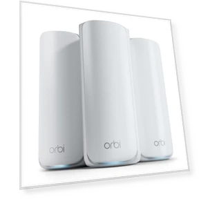 Трехдиапазонная WiFi 7 Mesh-система с маршрутизатором и 2 спутниками — Wi-Fi системы, NETGEAR