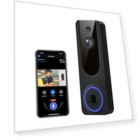 Видеодомофон с камерой 1080p, Wi-Fi, питанием от аккумулятора, обнаружением людей и движения, двусторонней связью,... — Домашние системы безопасности, VanaOrbi