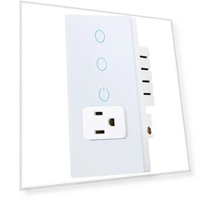 Комбинированный сенсорный выключатель света и умная розетка — Выключатели розеток, KEYGMA