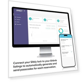 Умный дверной замок с отпечатком пальца, ручкой и клавиатурой — Задвижки, Sifely