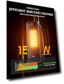 Электрический обогреватель для помещений с термостатом, WiFi и голосовым управлением — Обогреватели, MORENTO